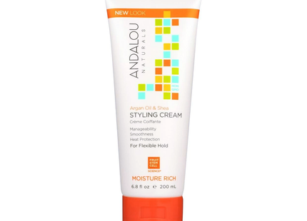 Andalou Naturals - Argan Oil & Shea Styling Cream, Flexible Hold | 200 mL