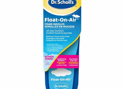 Dr. Scholl's - Float On Air - Semelles intérieures en mousse - Taille femme 6 -10 | 1 paire