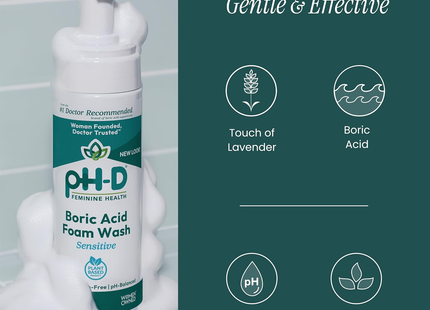 pH-D Feminine Health - Boric Acid Sensitive Foam Wash | 177 mL