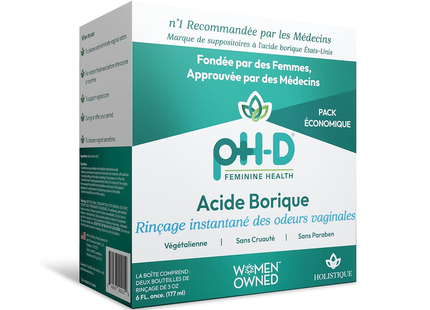 pH-D Feminine Health - Boric Acid Instant Vaginal Odor Rinse | 177 mL