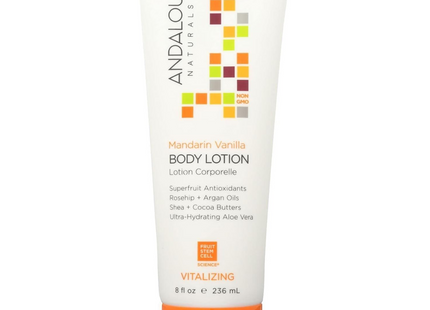 Andalou Naturals - Lotion corporelle revitalisante à la vanille et à la mandarine | 236 ml