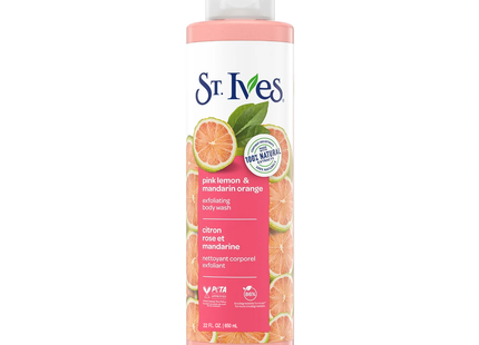 St. Ives - Exfoliating Body Wash, Pink Lemon & Mandarin Orange | 650 mL