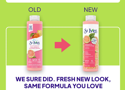 St. Ives - Exfoliating Body Wash, Pink Lemon & Mandarin Orange | 650 mL