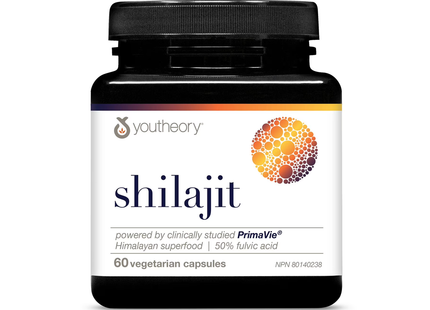 Youtheory - Shilajit 250 mg | 60 Veggie Capsules