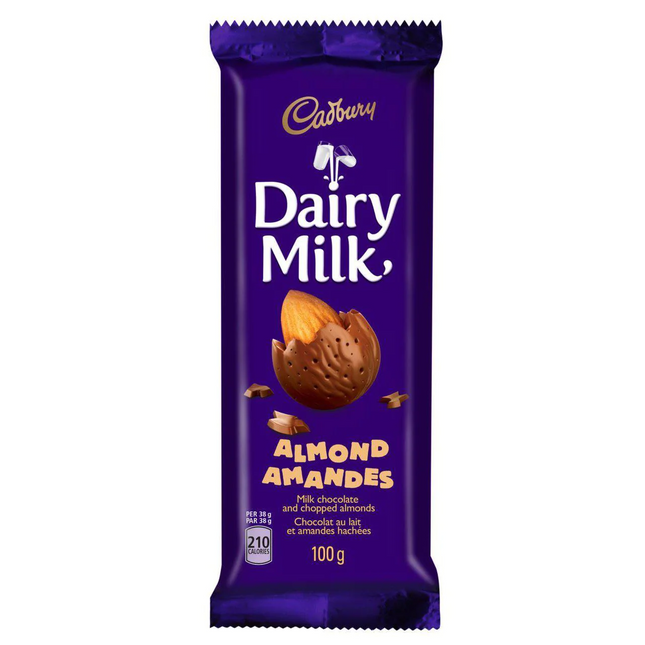 Cadbury - Dairy Milk Almond Milk Chocolate Bar | 100 g