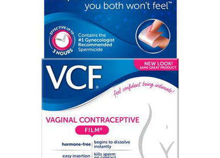 VCF - Dissolving Vaginal Contraceptive Film | 9 Single Sealed Films