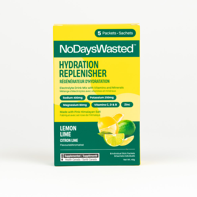 NoDaysWasted - Soin hydratant, citron vert | 5 sachets