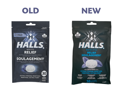 Halls - Relief Mentho-Lyptus Lozenges, Extra Strong Menthol | 30 Lozenges
