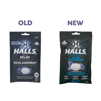 Halls - Pastilles Mentho-Lyptus pour la gorge, extra fortes | 30 pastilles