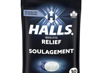 Halls - Pastilles de soulagement extra fortes - Menthol extra fort | 30 pastilles