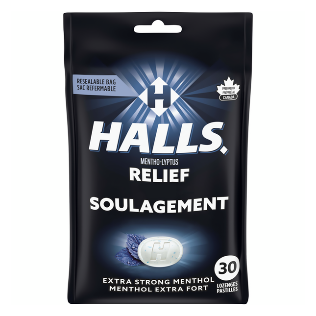 Halls - Menthol extra fort | 30 pastilles