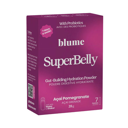 Blume - Superbelly Gut Building Hydration Powder, Acai Pomegranate | 7 x 28 g