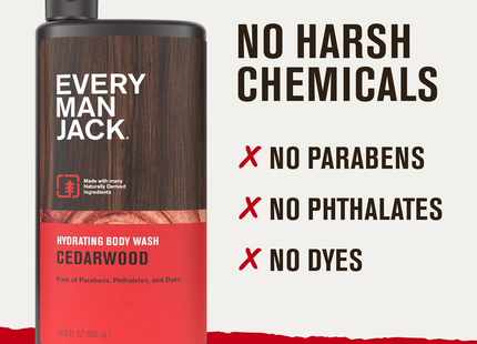 Every Man Jack - Gel douche, Bois de cèdre | 500 ml