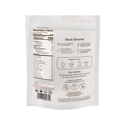 Organic Traditions - Black Sesame Seeds | 227 g