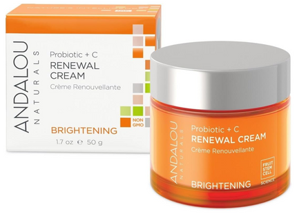 Andalou Naturals - Crème régénératrice éclaircissante Probiotique + C | 50 grammes 