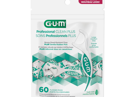 GUM - Fil dentaire Professional Clean Plus, extra résistant | 60 unités
