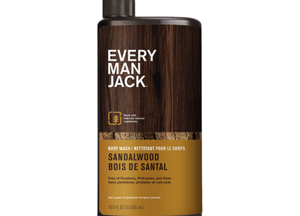 Every Man Jack - Gel douche, Bois de santal | 500 ml