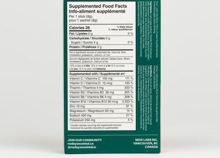 NoDaysWasted - Hydratant régénérant, limonade pastèque | 5 sachets
