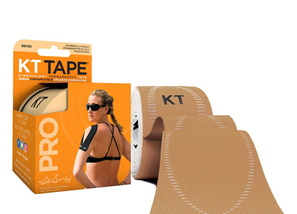 KT Tape - Pro Kinesiology 25 CM Therapeutic Tape - Beige | 20 Strips