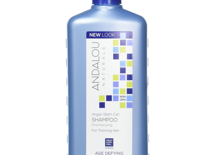 Andalou Naturals - Shampooing aux cellules souches d'argan pour cheveux clairsemés | 340 ml