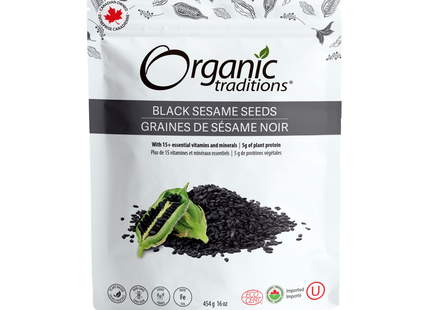 Graines de sésame noir Organic Traditions | 454 g