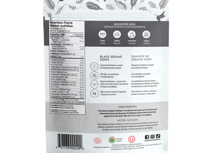Graines de sésame noir Organic Traditions | 454 g