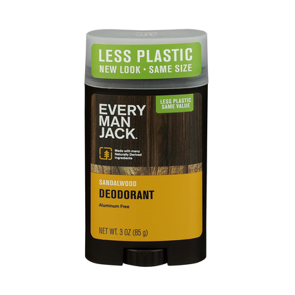 Every Man Jack - Aluminum Free Deodorant, Sandalwood | 85 g