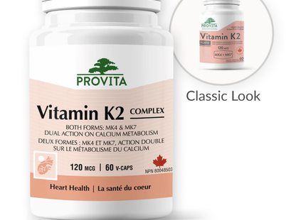 Provita - Vitamin K2 120 mcg | 60 Capsules