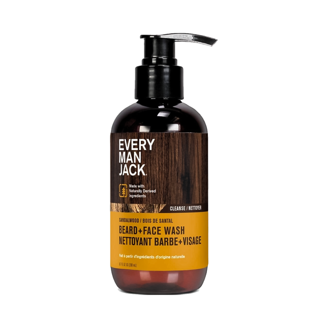 Every Man Jack - Nettoyant barbe et visage, bois de santal | 200 ml