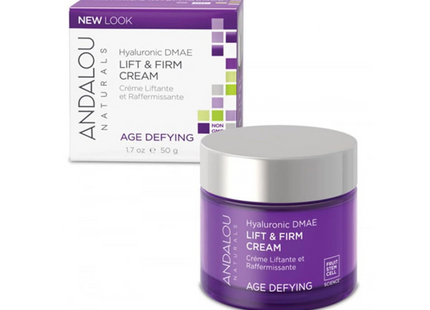 Andalou Naturals - Hyaluronic DMAE Lift &  Firm Age Defying Cream | 50 g