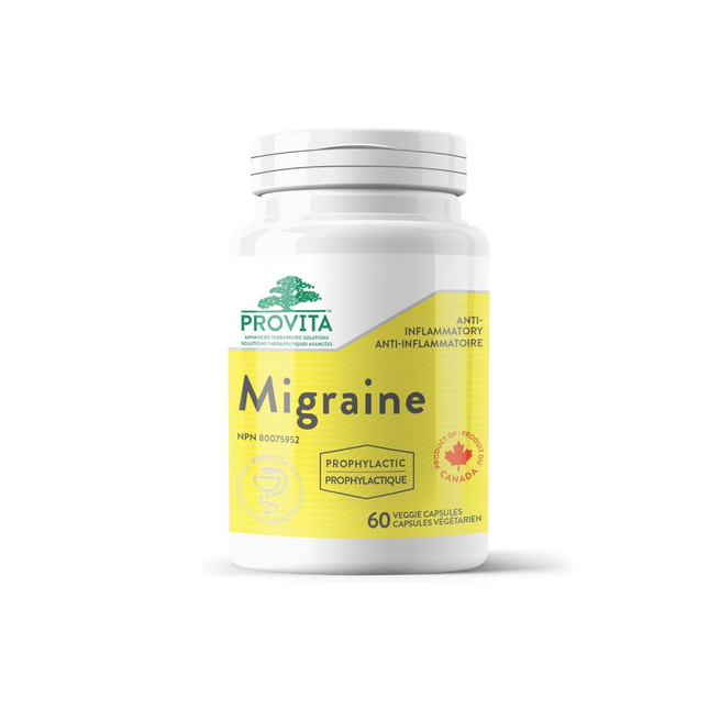 Provita - Prophylactique contre la migraine | 60 capsules végétariennes