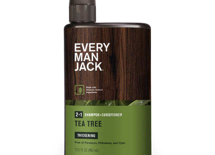 Every Man Jack - Shampoing et après-shampooing épaississant 2 en 1 avec arbre à thé | 400 ml 