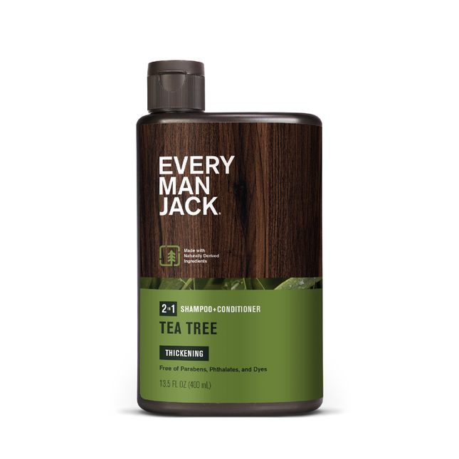 Every Man Jack - Shampoing et après-shampooing épaississant 2 en 1 avec arbre à thé | 400 ml