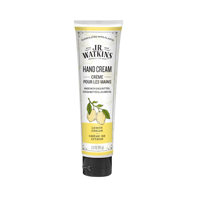 J.R. Watkins - Crème pour les mains au beurre de karité, au beurre de cacao et à l'huile de jojoba - Citron | 95 g