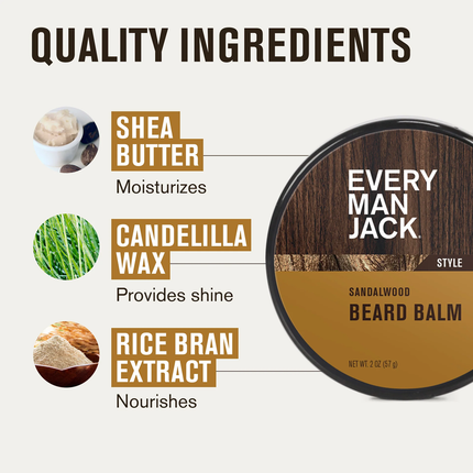 Every Man Jack - Beard Balm, Sandalwood | 56 g