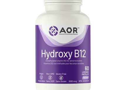 AOR - Hydroxy B12 1000 MCG | 60 Lozenges