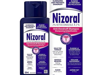 Nizoral - Anti-Dandruff Shampoo - 2% Ketoconazole | 120 mL
