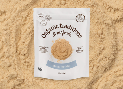 Organic Traditions - Maca pour hommes avec probiotiques | 150 g
