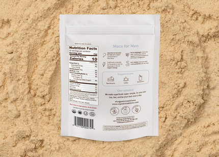 Organic Traditions - Maca pour hommes avec probiotiques | 150 g
