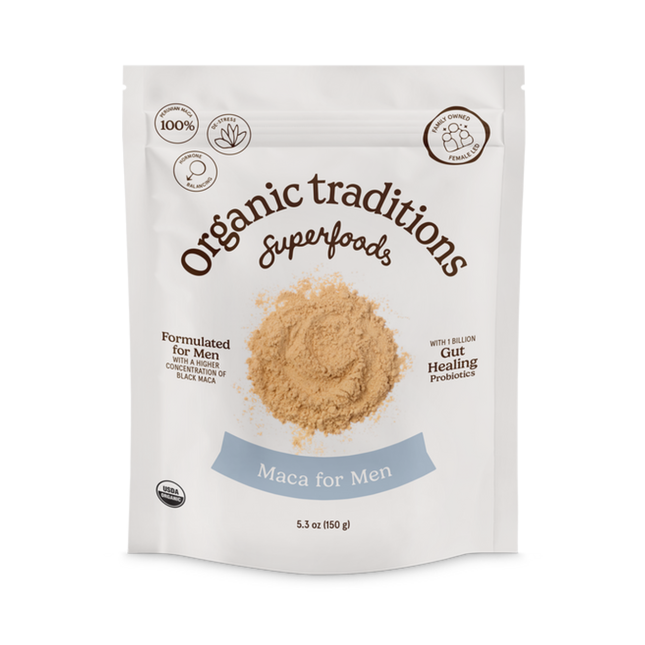 Organic Traditions - Maca pour hommes avec probiotiques | 150 g
