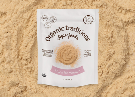 Organic Traditions - Maca pour femmes avec probiotiques | 150 g