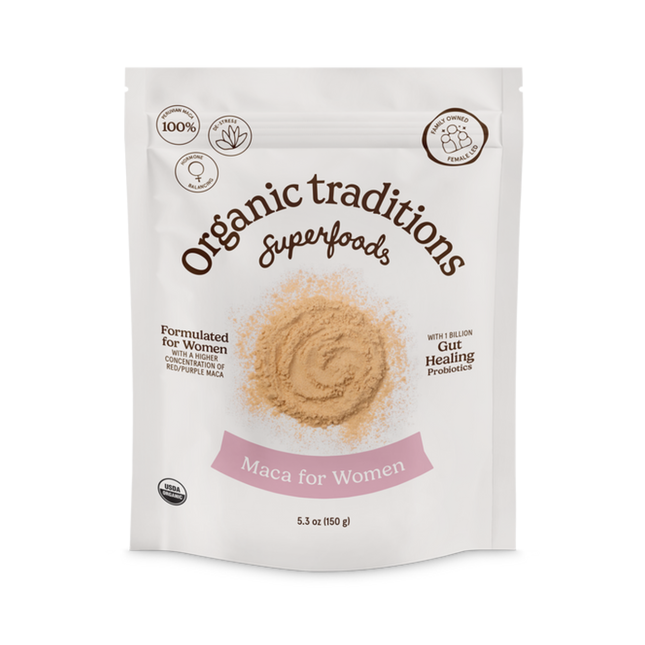 Organic Traditions - Maca for Women with Probiotics | 150 g