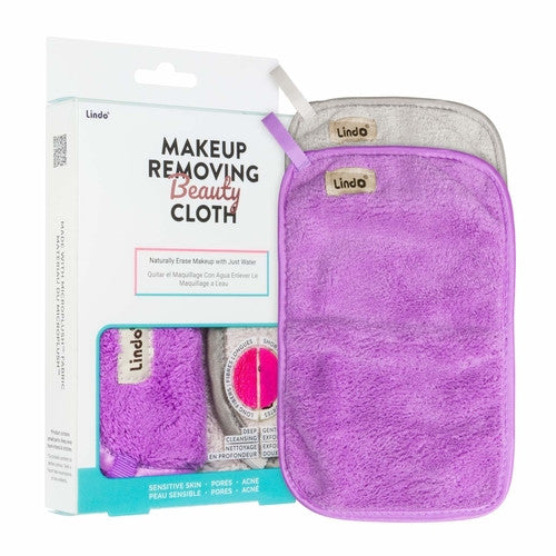 Lindo - Chiffon de beauté démaquillant - Tissu micropeluche | Pack Duo