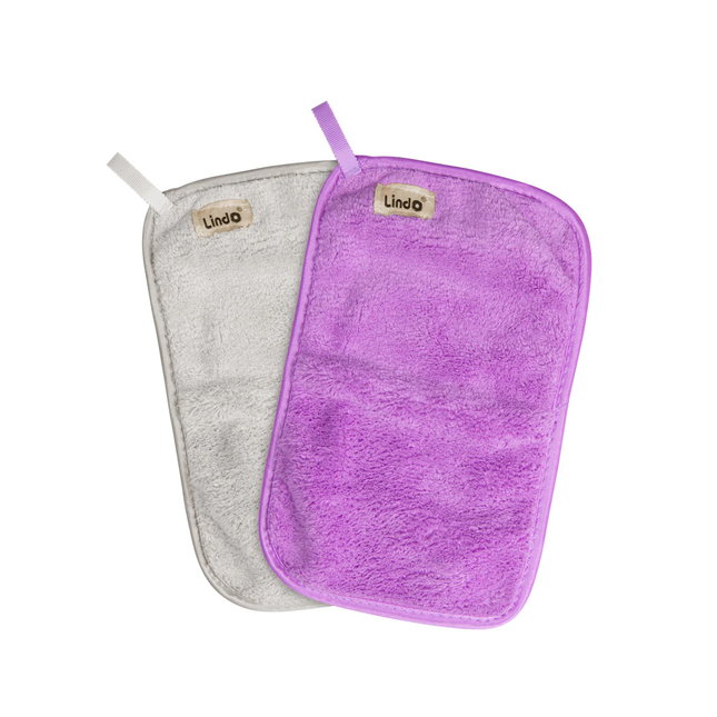 Lindo - Chiffon de beauté démaquillant - Tissu micropeluche | Pack Duo