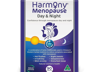 Harmony - Menopause Day & Night, 24hr Relief | 45 Tablets