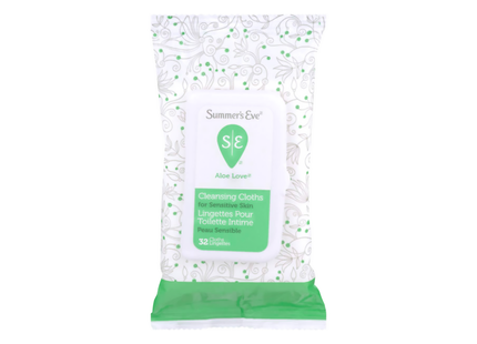 Summer's Eve - Cleansing Cloths With Aloe | 32 Cloths