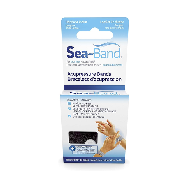 Sea-Band - Bandes d'acupression pour soulager les nausées | 1 paire