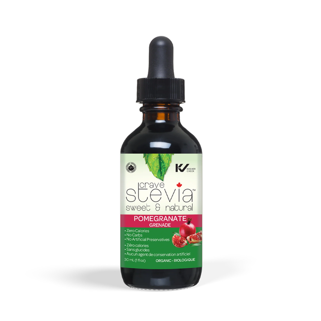 Crave Stevia - Pomegranate Liquid Stevia | 30 mL