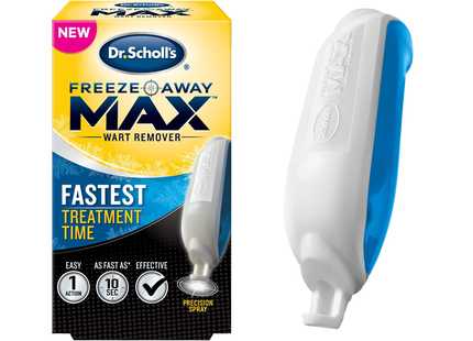 Dr. Scholl's - Freeze Away Max - Wart Remover Tool with Precision Spray | 10 Applications  - 1 Tool
