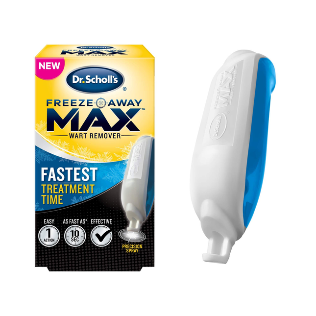 Dr. Scholl's - Freeze Away Max - Wart Remover Tool with Precision Spray | 10 Applications  - 1 Tool